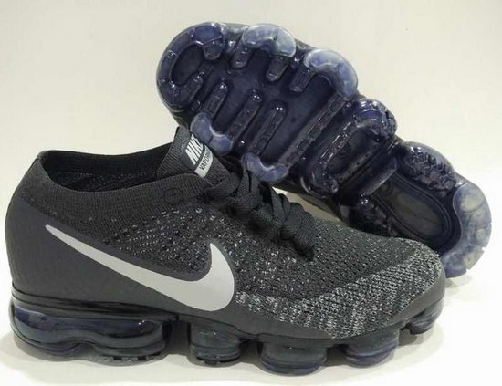 Mens Nike Flyknit Air Vapormax 2018 Black White Low Cost